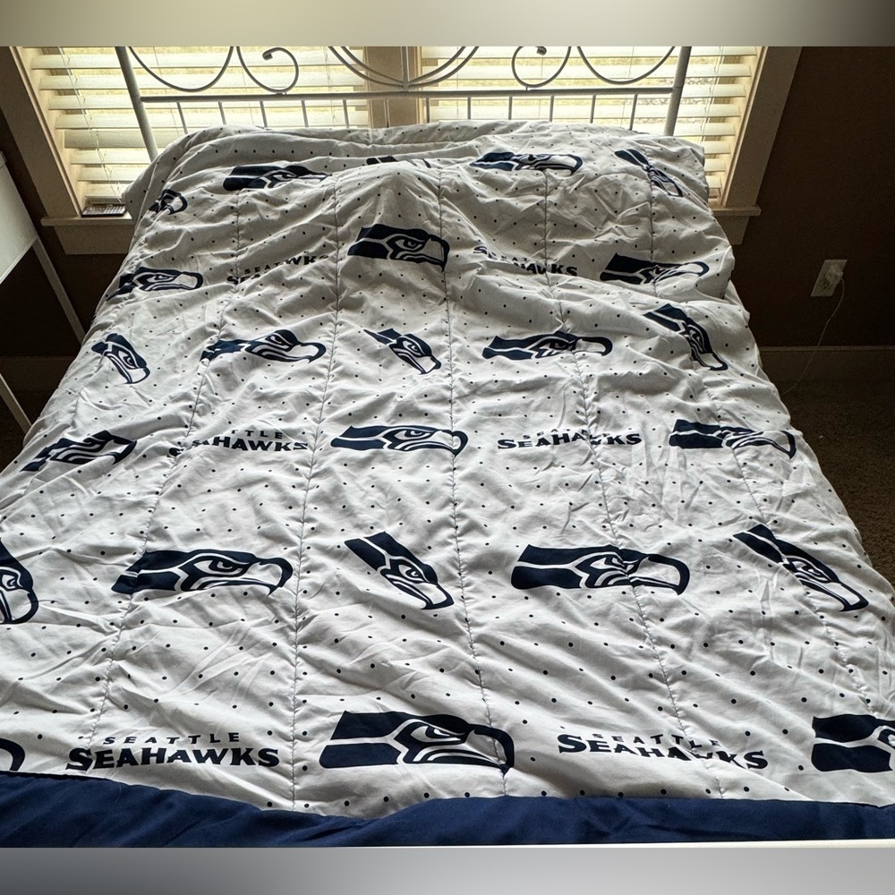 Seattle Seahawk Football Blanket